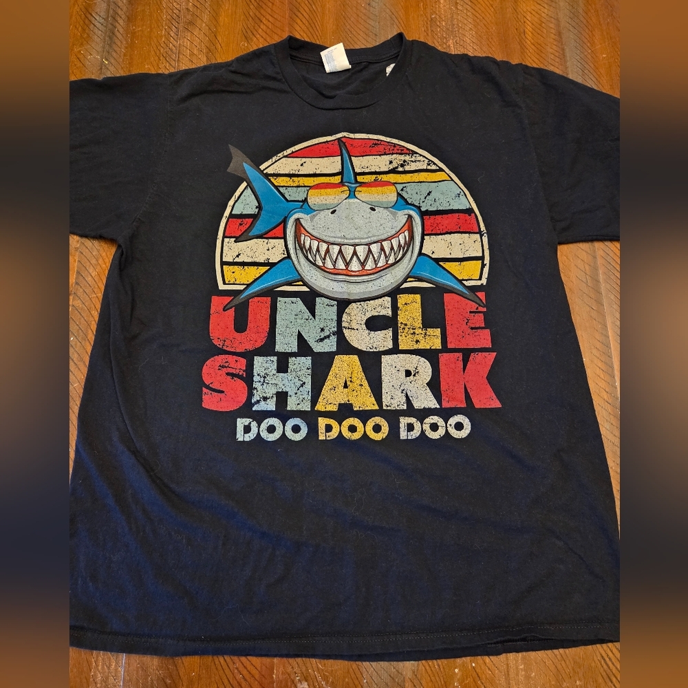 🎈2/$15 Uncle Shark T-Shirt XL
